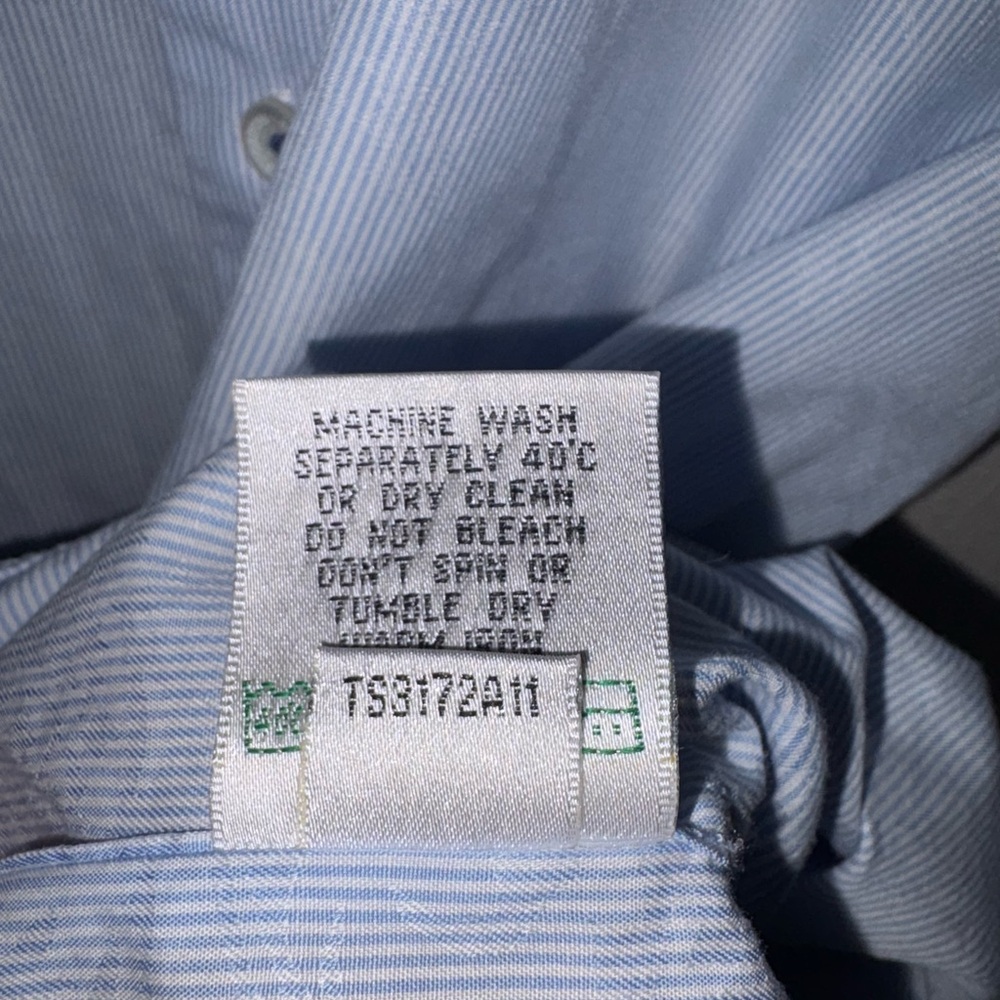 Bugatchi Uomo Light Blue Patterned Long Sleeve Bu… - image 7